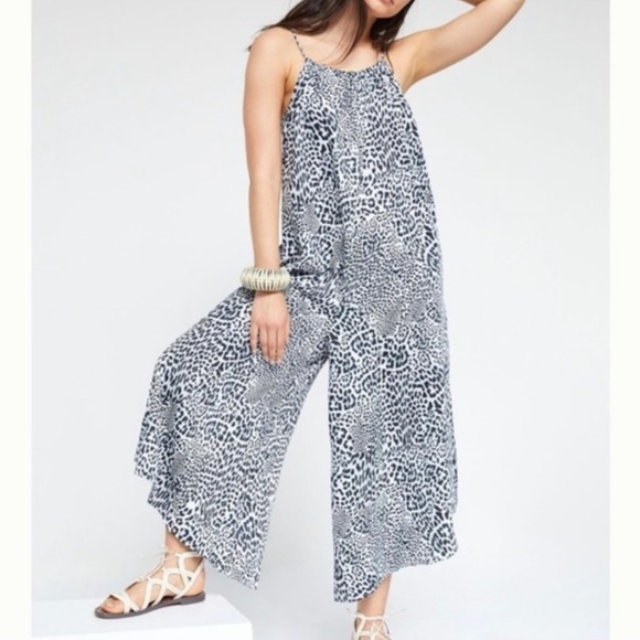 Anthropologie Pants - Anthropologie Black and White Animal Print Dress